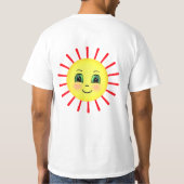 T-shirt Rayons Solaires brillants rouges brillants avec un (Dos)