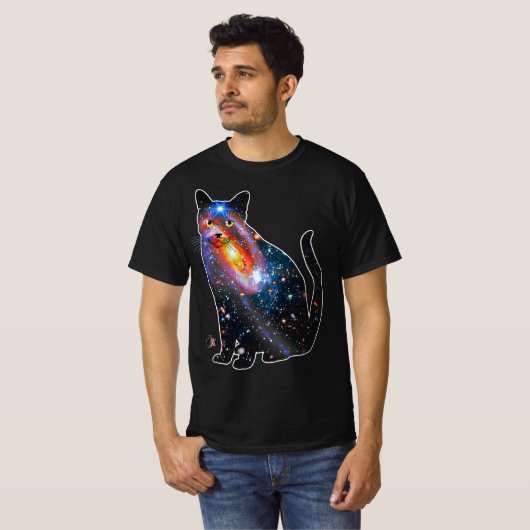 T-shirt Rayons X dans l'espace pour chat (Devant entier)