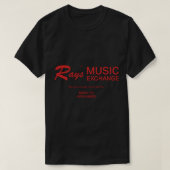 T-shirt Ray's Music Exchange. (Design devant)
