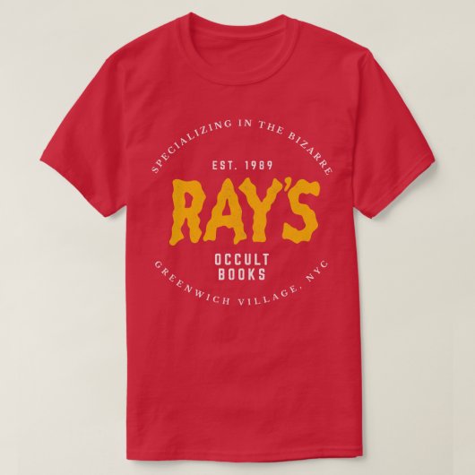 T-shirt Rays Occult Books Est 1989 (Design devant)