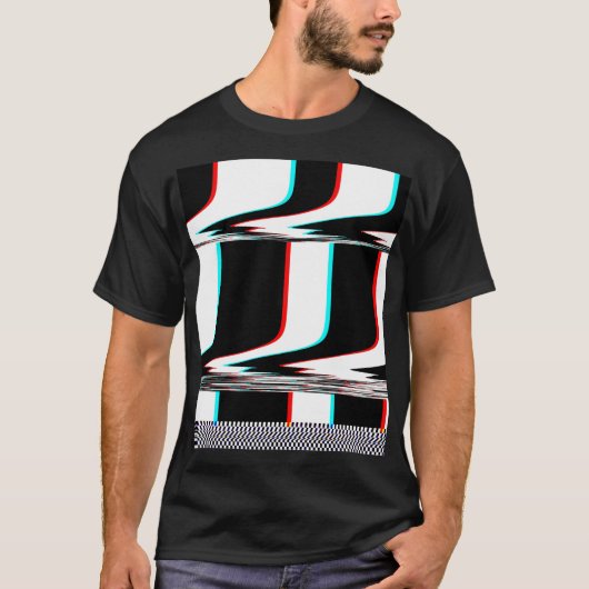 T-shirt Rayure de mod de pépin cyber (Devant)