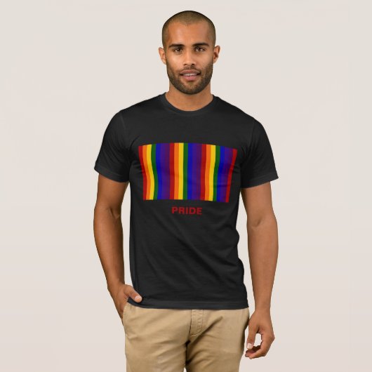 T-shirt Rayures arc-en-ciel (Devant entier)