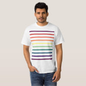 T-shirt rayures d'arc-en-ciel (Devant entier)
