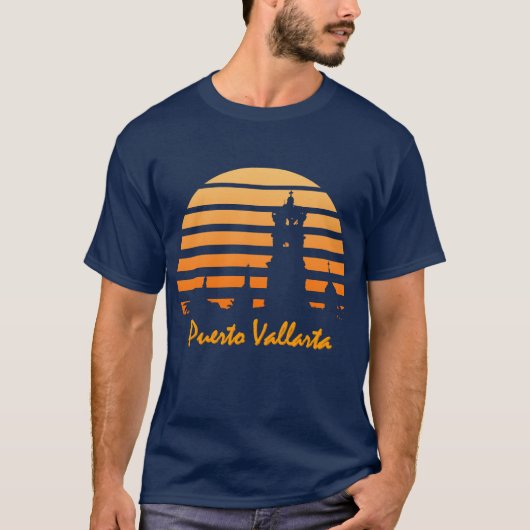 T-shirt Rayures de coucher du soleil (Devant)