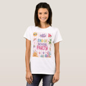 T-Shirt Rayures Fête de Fin d'École  (Devant entier)