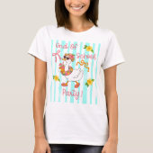 T-Shirt Rayures Fête de Fin d'École Silly Goose (Devant)