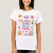 T-Shirt Rayures Hello Pool Party (Devant)