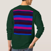 T-shirt Rayures néon de minuit (Dos)