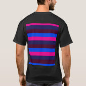 T-shirt Rayures néon de minuit (Dos)