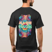 T-shirt Rayures Rétro Sauvages Tie-Dye (Dos)