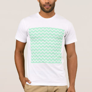 T-shirt Rayures vertes en bon état de Chevron de zigzag