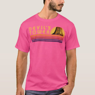 T-shirt Rayures Vintages Rétro Tour Du Diable