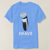 T-shirt Razor de rasage de barbe noir (Design devant)