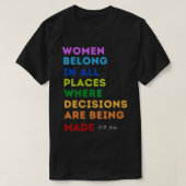 T-shirt RBG Cite Les Femmes Dans Tous Les Endroits Fem Cél (Design devant)