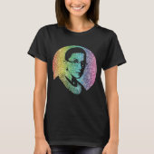 T-shirt RBG notoire : Arc-en-ciel de parties scintillantes (Devant)