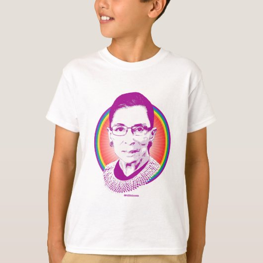 T-shirt RBG Rainbow Justice Purple (Devant)