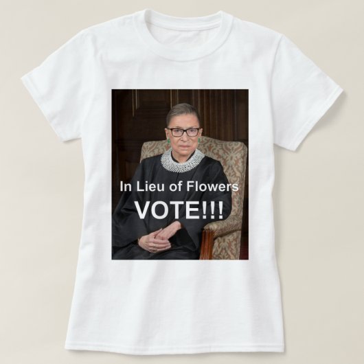 T-SHIRT RBG RUTH BADER GINSBURG VOTE (Design devant)