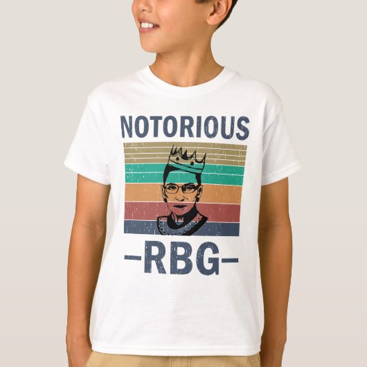 T-shirt RBG Vintage Ruth Bader Ginsburg (Devant)