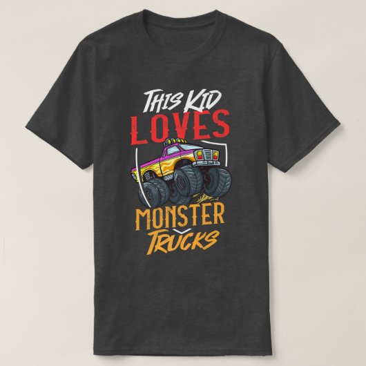 T-shirt Rc Monster Truck Remote Control Car  (Design devant)