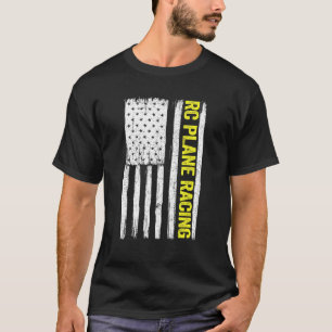 T-shirt Rc Plane Racing American Flag Radio Contrôlée Rem