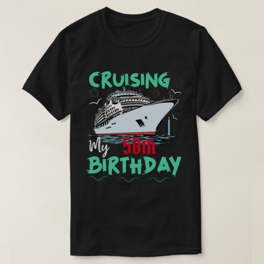 T-shirt RD 50e anniversaire, croisière à mon 50e anniversa (Design devant)