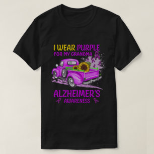 T-shirt RD Je Porte Du Violet Pour Ma Grand-Mère, Alzheime