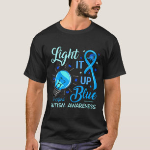 T-shirt Rd Light It Up Blue Sensibilisation sur l'autisme 