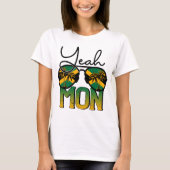 T-shirt RD Oui Mon Lunettes de soleil Jamaïque Drapeau Jam (Devant)