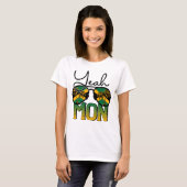 T-shirt RD Oui Mon Lunettes de soleil Jamaïque Drapeau Jam (Devant entier)