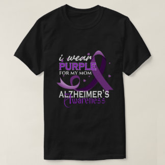 T-shirt RD Personnalisé Je porte le violet pour ma mère Al