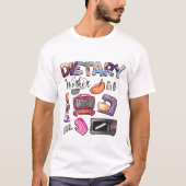 T-shirt RD Travailleur diététique Sublimation PNG Design,  (Devant)