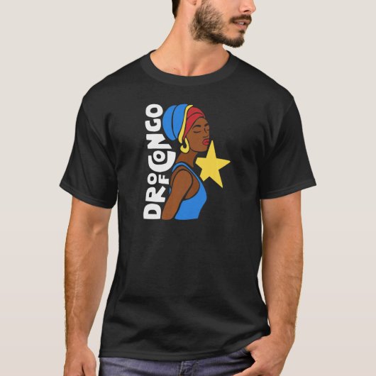 T-shirt Rdc République démocratique du Congo Patrimoine af (Devant)