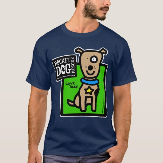 T-shirt RDR - Parr de Todd (chien brun) (Devant)