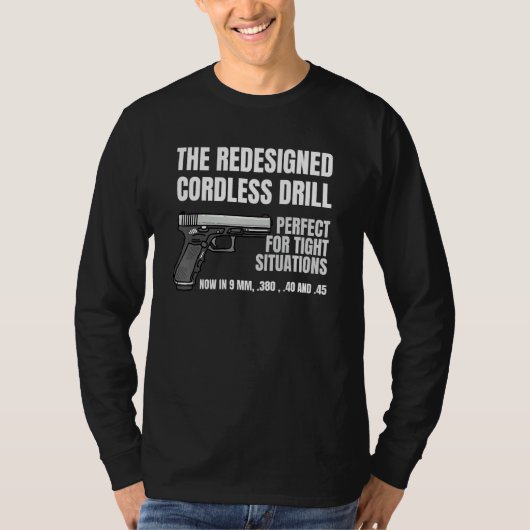 T-shirt Re Ed Cordless Drgun Handgun Firegun Pistol (Devant)