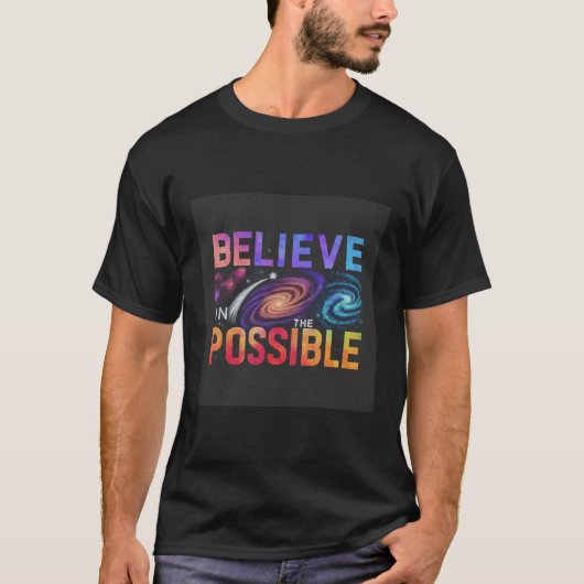 T-shirt "Reach for the Stars : Believe in the Possible" (Devant)