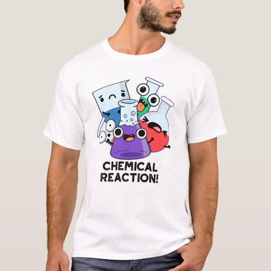 T-shirt Réaction chimique amusant jeu de chimie (Devant)
