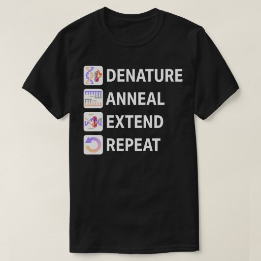 T-shirt Réaction de la chaîne de polymérase (Design devant)