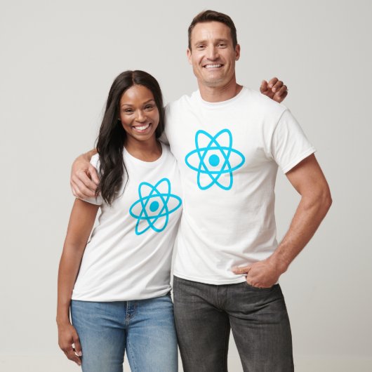 T-shirt ReactJS réagissent le programmeur de Javascript de (Unisexe)