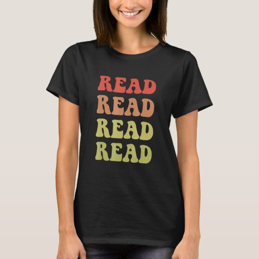 T-shirt Read Book reading Books Reader Bookworm Bookaholi (Devant)