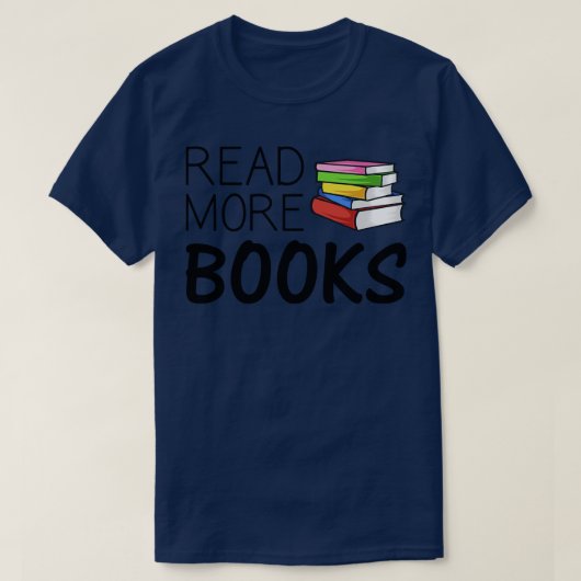 T-shirt Read More Books (Design devant)
