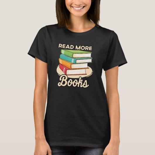 T-shirt Read More Books Case National Read A Book Day (Devant)