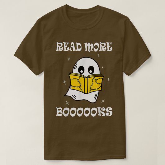 T-shirt Read more boooooks Cute Ghost Read more boooooks H (Design devant)