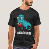 T-shirt Readasaurus Drôle Lecture Dinosaur Bookwort Book R (Devant)