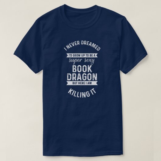 T-shirt Reader de book dragon (Design devant)