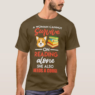 T-shirt Reading and dogs Corgi dog Dog Owner Books