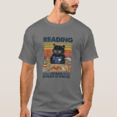 T-shirt Reading Because Murder Is Wrong Funny For Cat Love (Devant)