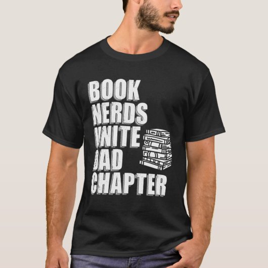 T-shirt Reading Book  Dad Book Nerds (Devant)