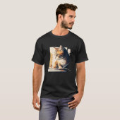 T-shirt Reading Cat Book Lover Cat Lover Bookworm Cat Owne (Devant entier)