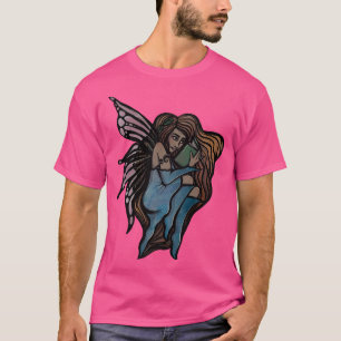 T-shirt Reading Fairy Art Bookish Fae designs readers