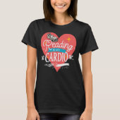 T-shirt Reading is My Cardio Red Heart Raccoon (Devant)